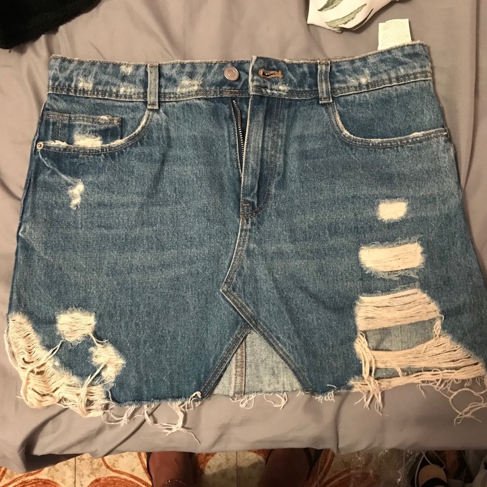 Denim skirt from Zara